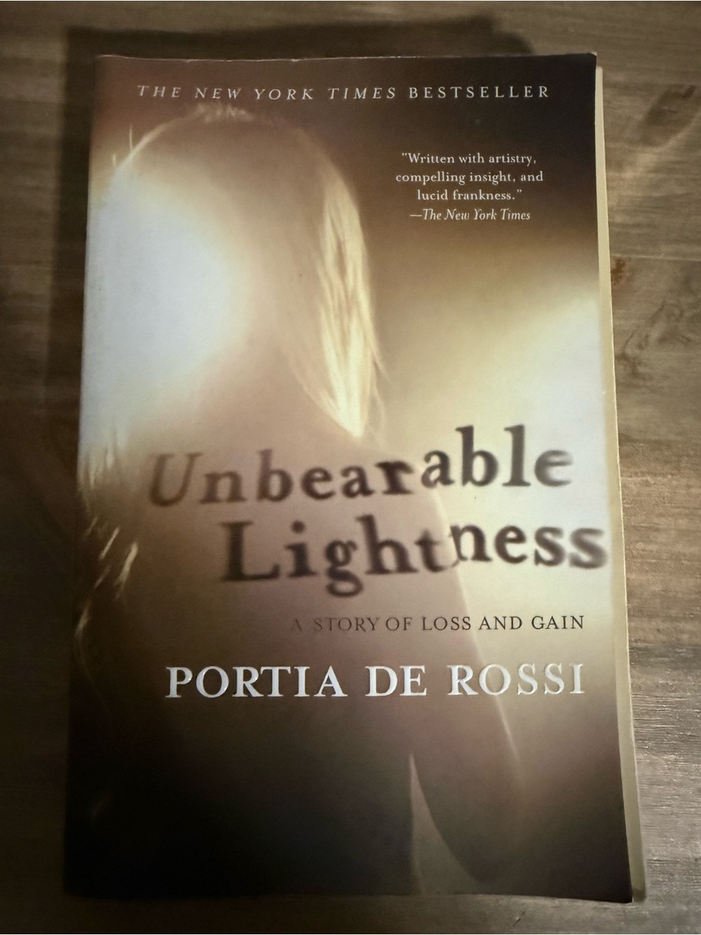 Unbearable Lightness by Portia de Rossi - Brown Gradient Paperback